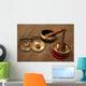 Tingsha and singing bowl Wall Mural