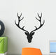 Vector Illustration Deer Head Wall Decal