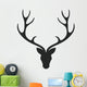 Vector Illustration Deer Head Wall Decal