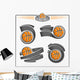 Basketball emblems Wall Decal