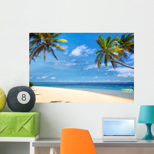 Perfect tropical beach Wall Mural