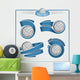 Volleyball emblems Wall Decal