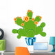 Cactus with flower Wall Decal