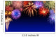Fröhliches Feuerwerk auf Dunkelblau Wall Mural