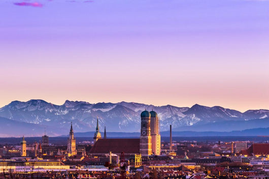 Munich Alps sunset Wall Mural