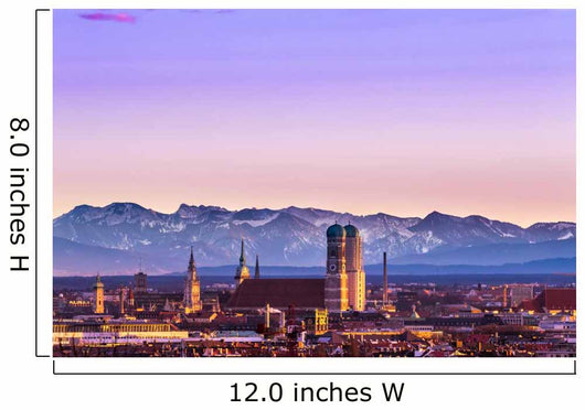 Munich Alps sunset Wall Mural