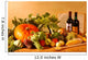 Pumpkin With Wine Fruit and Vegetables Wall Mural