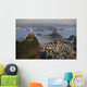 Aerial view of Christ, Sugarloaf, Guanabara Bay, Rio de Janeiro Wall Mural
