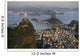 Aerial view of Christ, Sugarloaf, Guanabara Bay, Rio de Janeiro Wall Mural