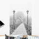 Winter city park. Lovers Bridge in Kiev. Ukraine. Wall Mural