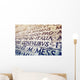 Latin inscription in Rome, Italy Wall Mural