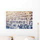 Latin inscription in Rome, Italy Wall Mural