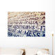Latin inscription in Rome, Italy Wall Mural