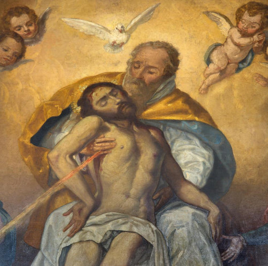 Seville - The detail of Holy Trinity paint Wall Mural