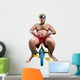 Man riding a small bicycle Wall Decal