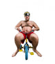 Man riding a small bicycle Wall Decal