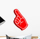 3D Foam Finger Wall Decal