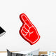 3D Foam Finger Wall Decal