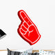 3D Foam Finger Wall Decal