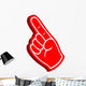 3D Foam Finger Wall Decal