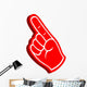 3D Foam Finger Wall Decal