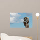 Maori Totem against Blue Wall Mural