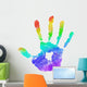 Rainbow Handprint Wall Decal