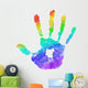 Rainbow Handprint Wall Decal