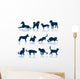 Dogs and Cats Silhouettes Wall Stickers