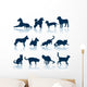Dogs and Cats Silhouettes Wall Stickers