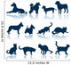 Dogs and Cats Silhouettes Wall Stickers