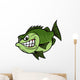 Bass Fishing Mascot Wall Decal