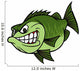 Bass Fishing Mascot Wall Decal