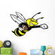 Bee Football Mascot Wall Decal