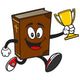 Bible School Mascot Running with Trophy Wall Decal