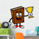 Bible School Mascot with Trophy Wall Decal
