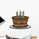 Birthday Cake Wall Decal