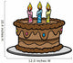 Birthday Cake Wall Decal