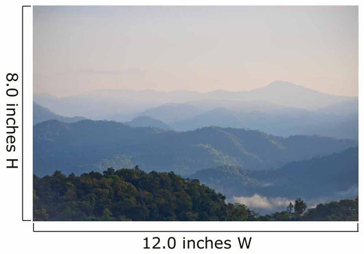 Early morning fog and cloud mountain Wall Mural