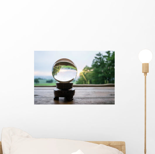 Glass ball in the sunlight Wall Mural