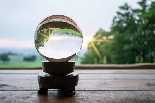 Glass ball in the sunlight Wall Mural