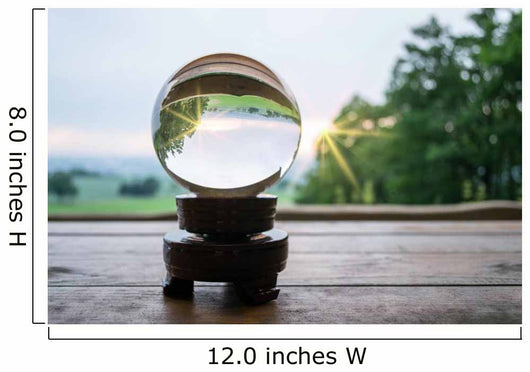 Glass ball in the sunlight Wall Mural