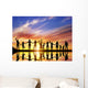 Happy group of diverse people, friends, family together Wall Mural