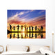 Happy group of diverse people, friends, family together Wall Mural