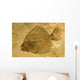 Fossil of a fish. Wall Mural