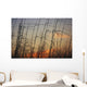 Tall grasses blowing wind twilight  Wall Mural