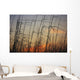 Tall grasses blowing wind twilight  Wall Mural