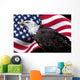 American eagle with flag Wall Mural