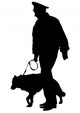Police and dog Wall Decal
