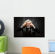 Businessman with burning Mobile Phones Wall Mural